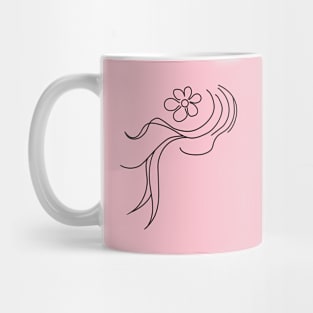 Little girl with flower Mug